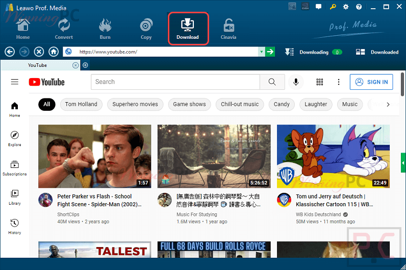 Leawo Video Downloader Screenshot Leawo Video Downloader