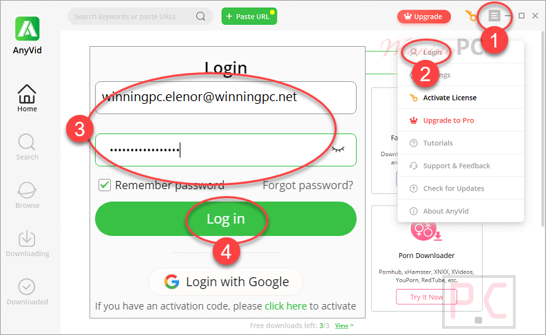 Login Amoyshare Anyvid Login Amoyshare Anyvid