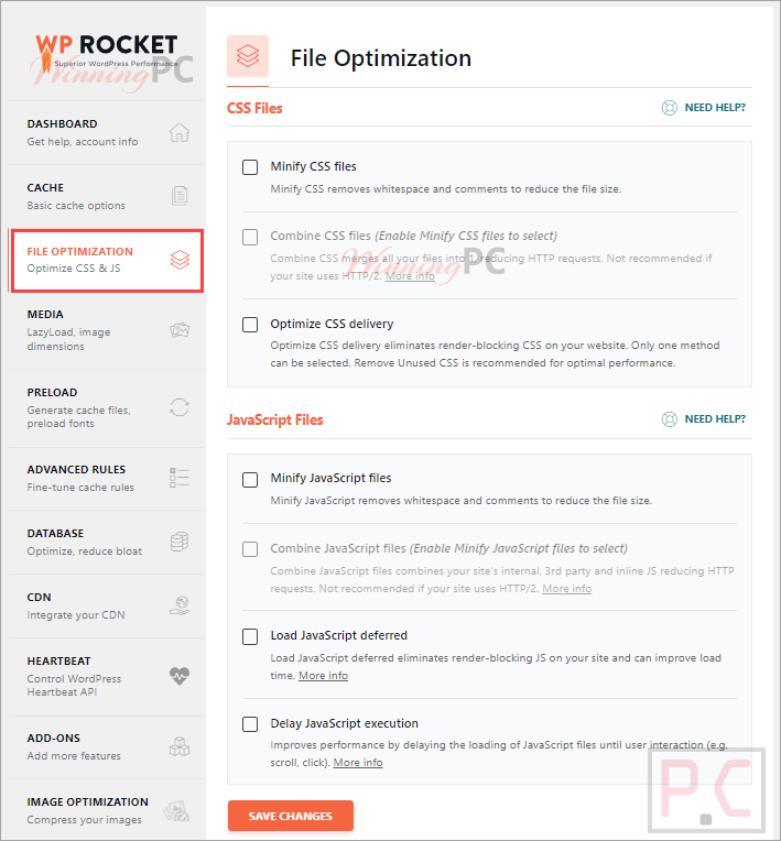 Wp Rocket File Optimization Wp Rocket File Optimization
