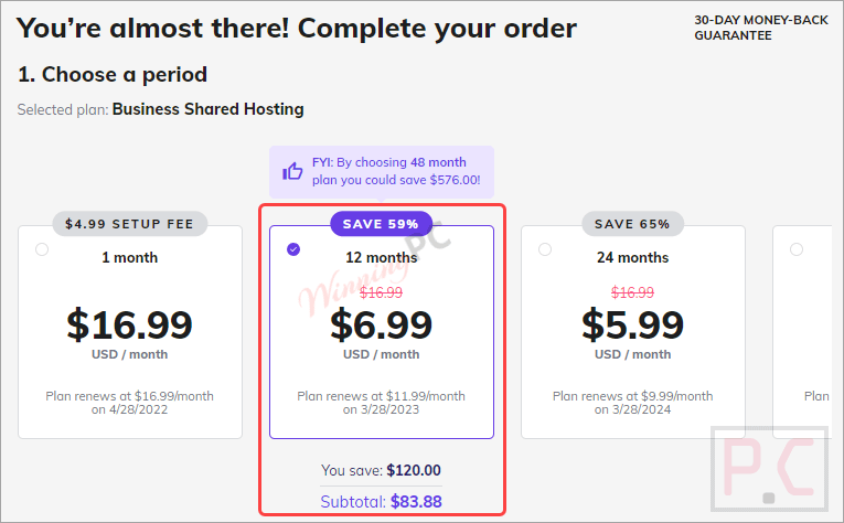 Hostinger Choose Hosting Period Hostinger Choose Hosting Period