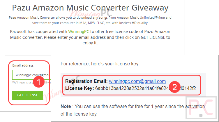 Pazu Amazon Music Converter Giveaway License Key Free Pazu Amazon Music Converter Giveaway