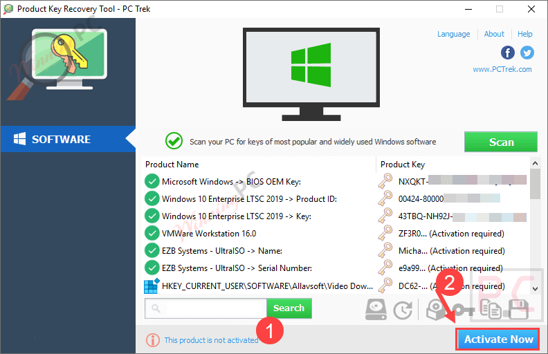 Pc Trek Product Key Recovery Tool Activation Required Pc Trek Product Key Recovery Tool Activation Required