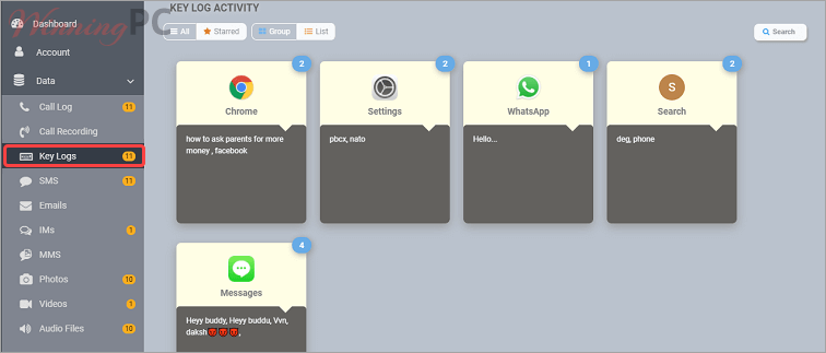 Spyera For Smart Phone Keylogger Spyera For Smart Phone Keylogger