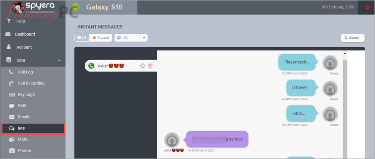 Spyera For Tablet Whatsapp Chat Monitoring Spyera For Tablet Track Whatsapp