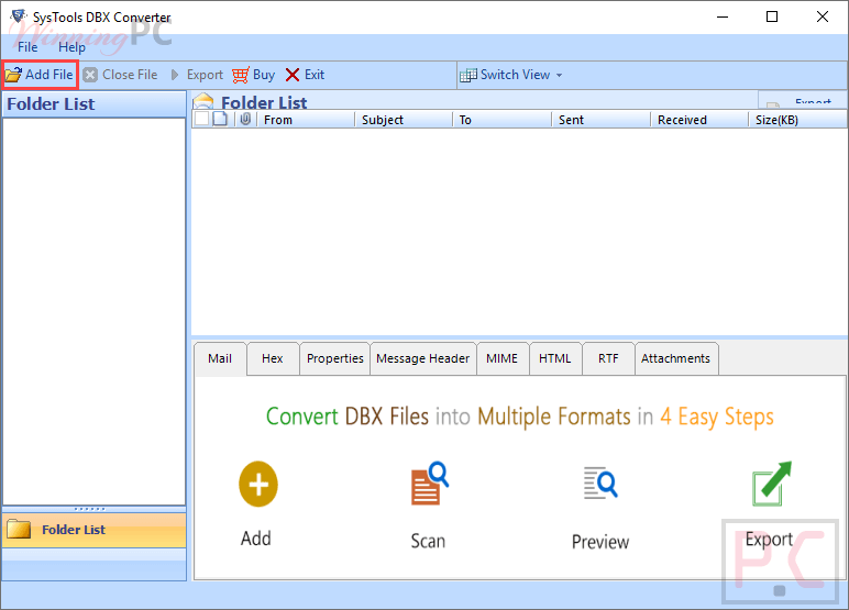 Systools Dbx Converter Screenshot