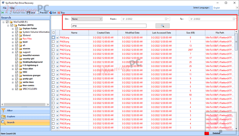 Systools Pen Drive Recovery Search