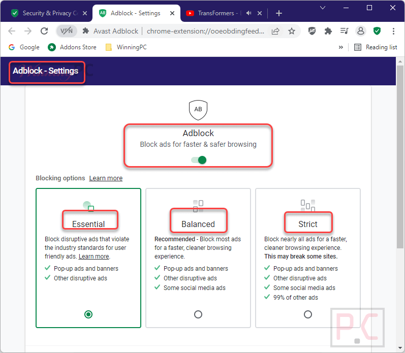Adblock Settings Avast Secure Browser Pro Adblock Settings Avast Secure Browser Pro