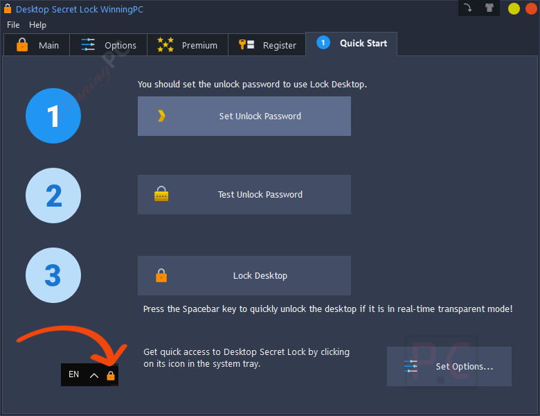 Desktop Secret Lock Quick Start