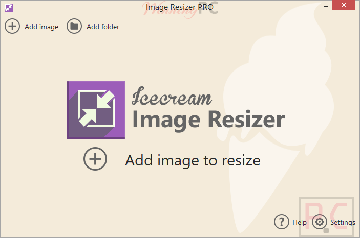 Icecream Image Resizer Pro Screenshot