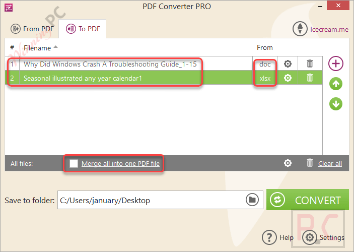 Merge File Icecream Pdf Converter Pro