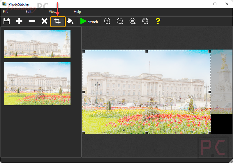 Teorex Photostitcher Auto Crop