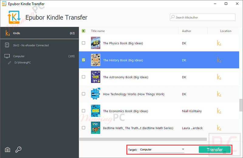 Epubor Kindle Transfer Copy Book To Pc Epubor Kindle Transfer Copy Book To Pc