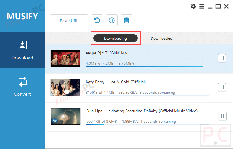Musify Music Downloader Downloading Screenshot