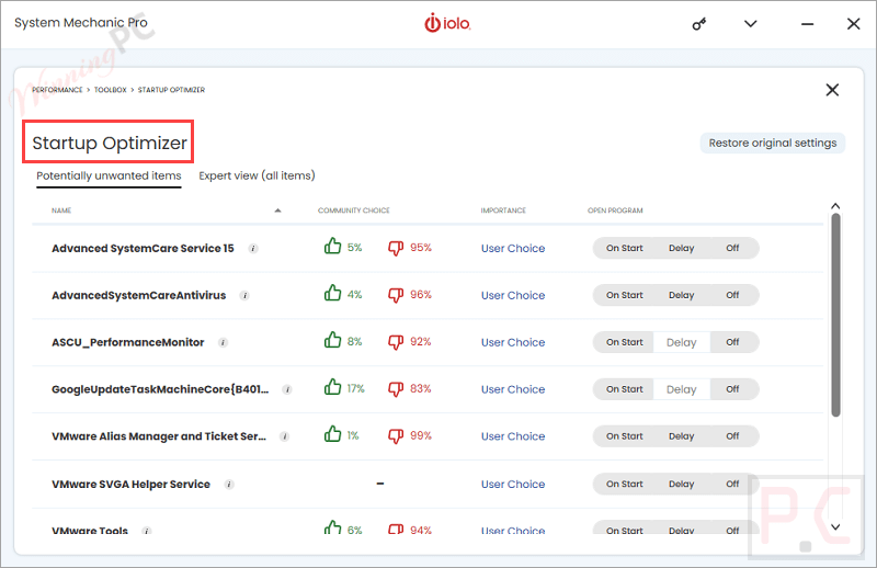 System Mechanic Pro Startup Optimizer System Mechanic Pro Startup Optimizer