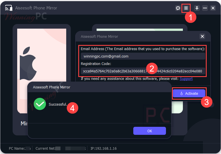 Aiseesoft Phone Mirror License Key Free