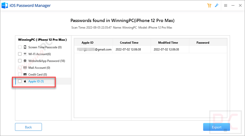 Apple Id Passfab Ios Password Manager