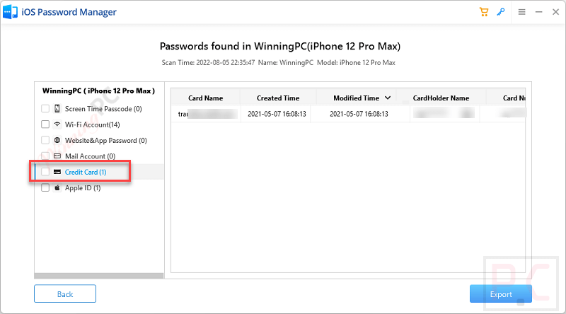 Credit Card Passfab Ios Password Manager