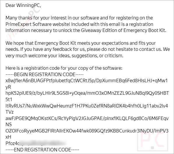 Get Emergency Boot Kit License Key