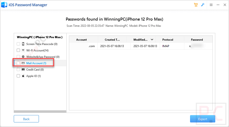 Mail Account Passfab Ios Password Manager
