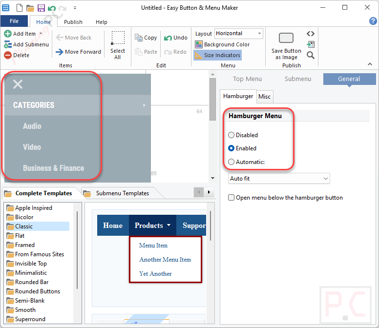 Mobile Menu Blumentals Easy Button Menu Maker Mobile Menu Blumentals Easy Button Menu Maker