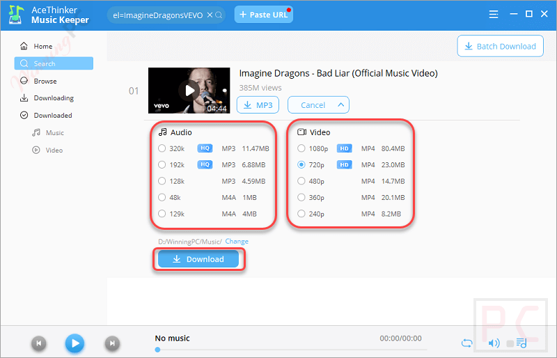 Select Quality Acethinker Music Keeper Select Quality Acethinker Music Keeper