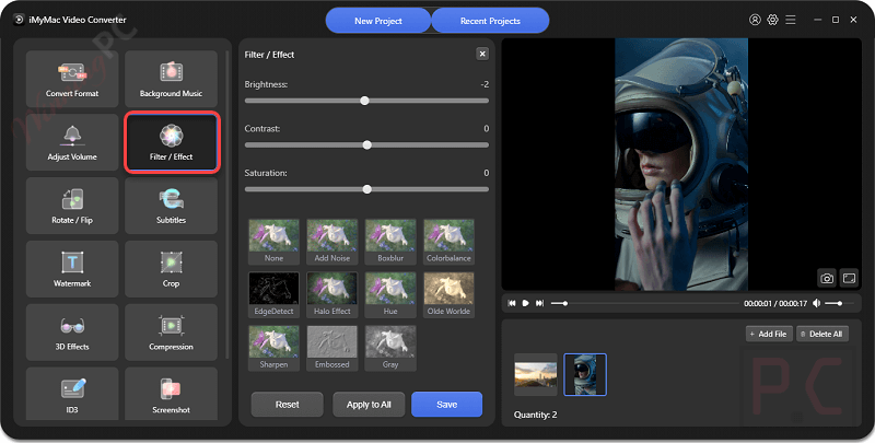 Effects Imymac Video Converter