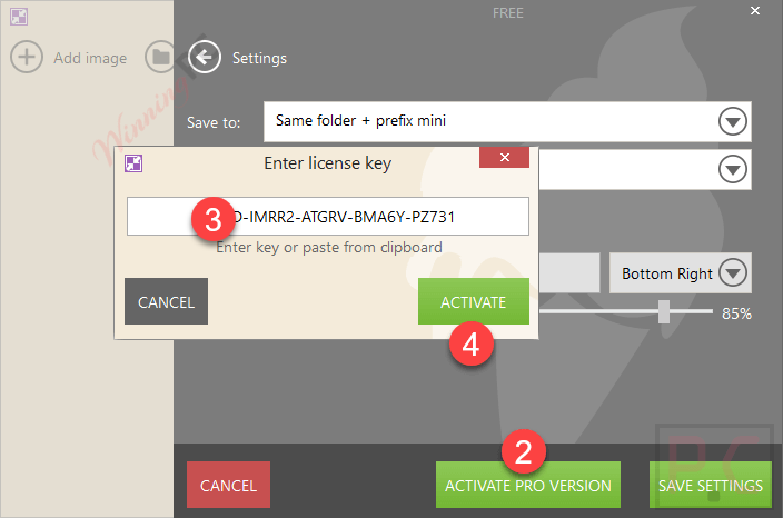 Enter Key Icecream Image Resizer Pro