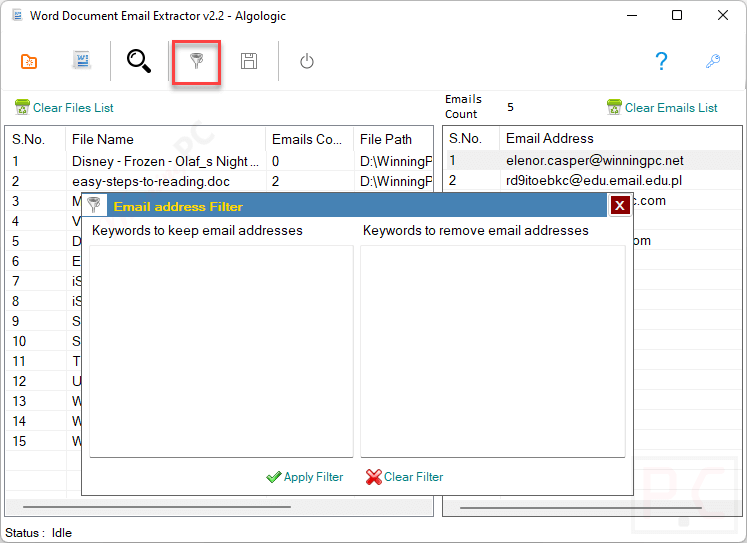Filter Word Documents Email Filter Word Documents Email