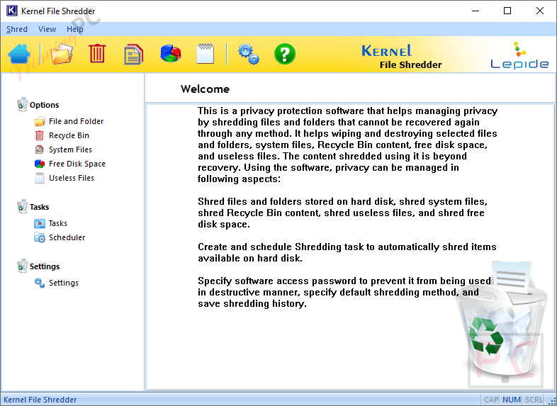 Kernel File Shredder Main Screenshot Kernel File Shredder Screenshot