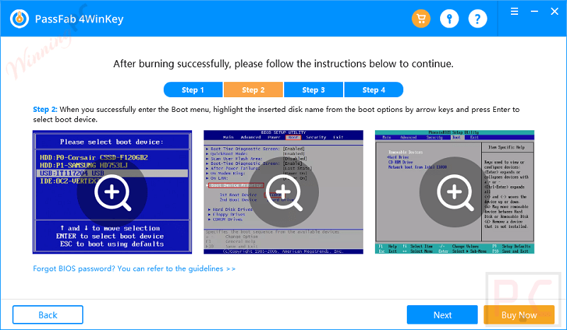 Passfab 4Winkey Enter Boot Menu Passfab 4Winkey Enter Boot Menu