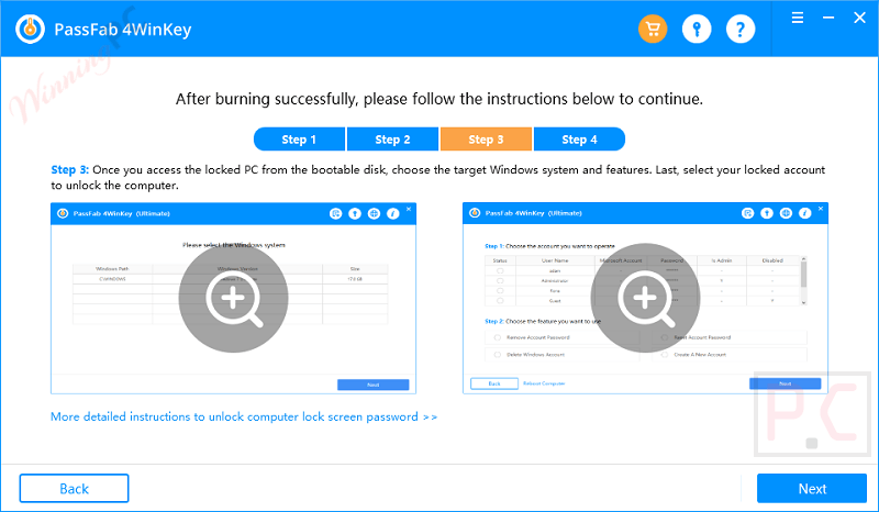 Passfab 4Winkey Select Locked Account Passfab 4Winkey Select Locked Account