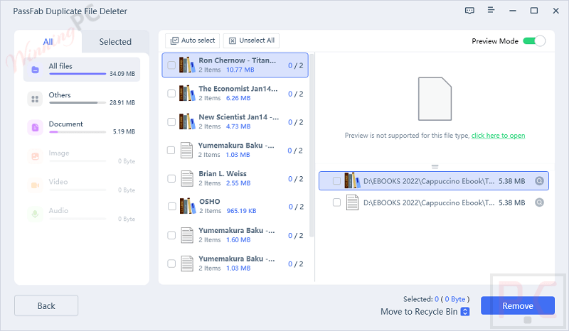 Passfab Duplicate File Deleter Scanned Files Passfab Duplicate File Deleter Scanned Files
