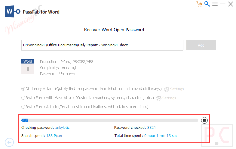 Passfab For Word Dictionary Attack Check Password