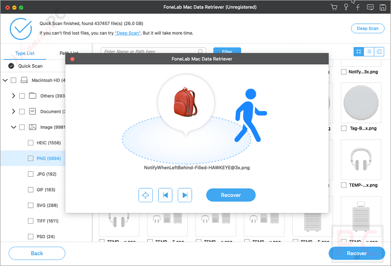 Preview Fonelab Mac Data Retriever Preview Fonelab Mac Data Retriever