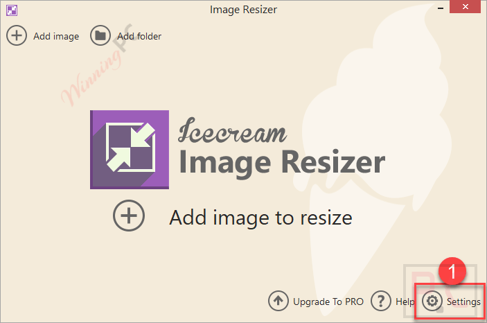 Register Icecream Image Resizer Pro