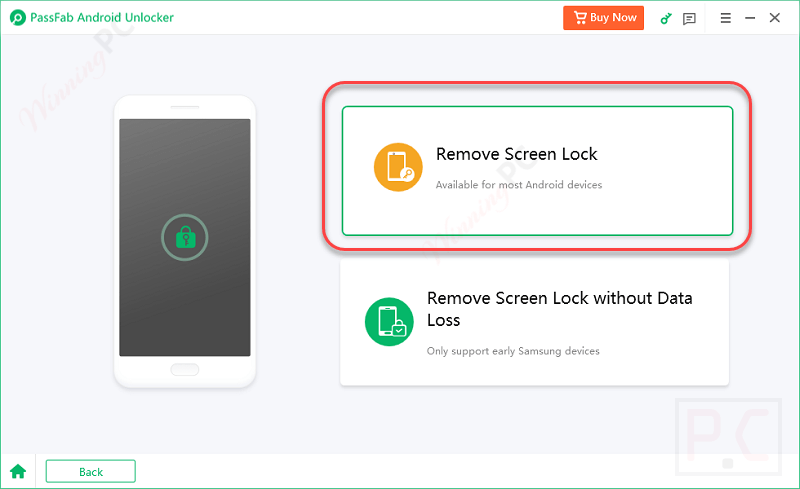 Remove Screen Lock Passfab Android Unlocker