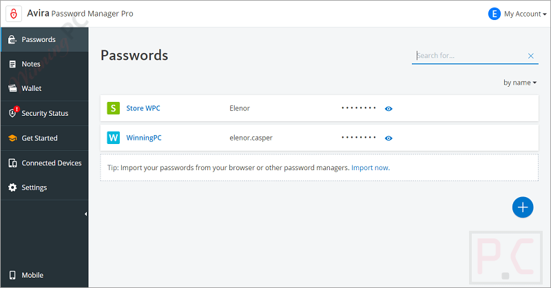 Store Password Avira Password Manager Pro Store Password Avira Password Manager Pro