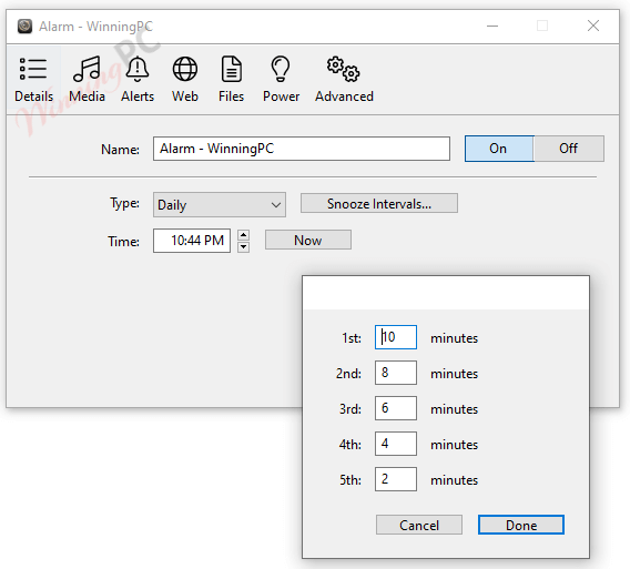 Alarm Clock Pro Create An Alarm