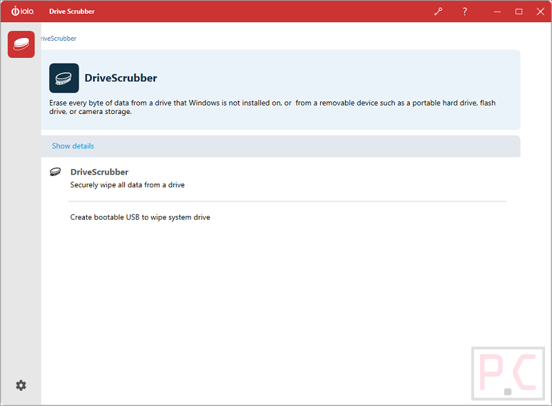 Iolo Drivescrubber Screenshot 2023 Drivescrubber Screenshot
