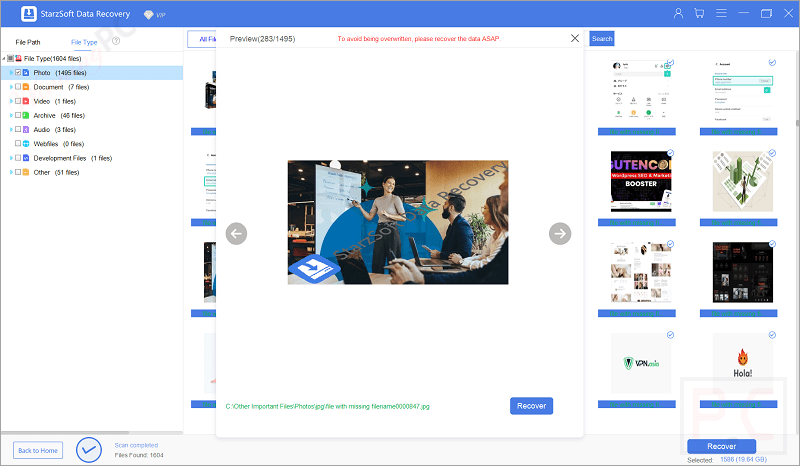 Starzsoft Data Recovery Preview File