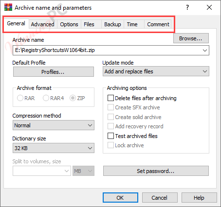 Winrar Archive Name And Pararmeters Winrar Archive Name And Pararmeters