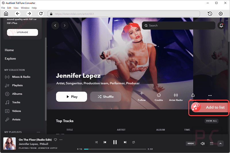 Add To List Audgeek Tiditune Converter Add To List Audgeek Tiditune Converter