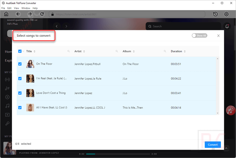 Select Songs Audgeek Tiditune Converter Select Songs Audgeek Tiditune Converter