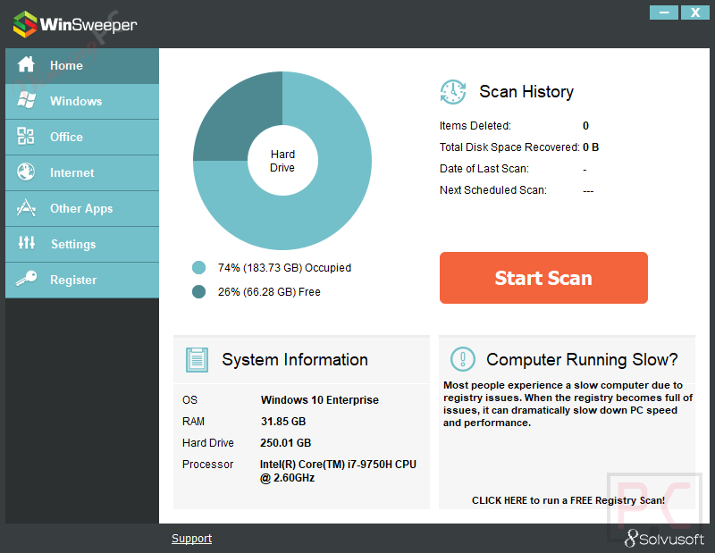 Winsweeper Screenshot