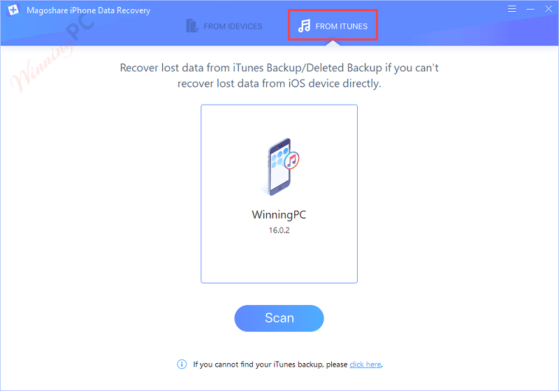 Magoshare Iphone Data Recovery Itunes