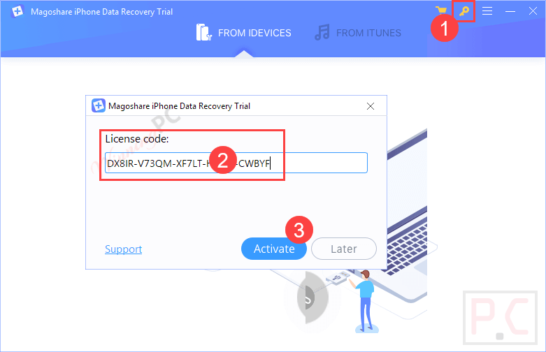 Magoshare Iphone Data Recovery Screenshot
