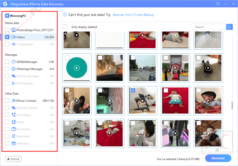 Magoshare Iphone Data Recovery Scanning