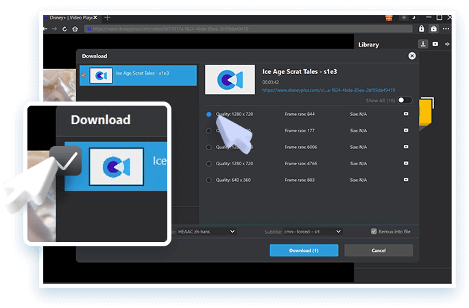 Cleverget Disney Plus Downloader Resolutions