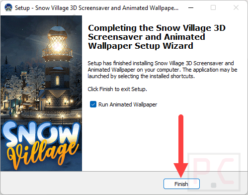 Install 3D Planesoft Screensaver Snow Village Install 3D Planesoft Screensaver Snow Village
