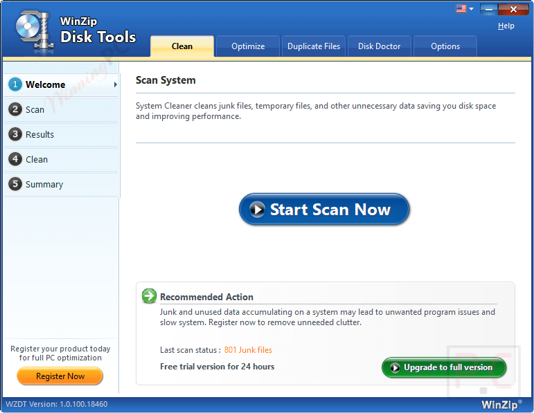Winzip Ultimate Pc Care Disk Cleanup Winzip Ultimate Pc Care Disk Cleanup